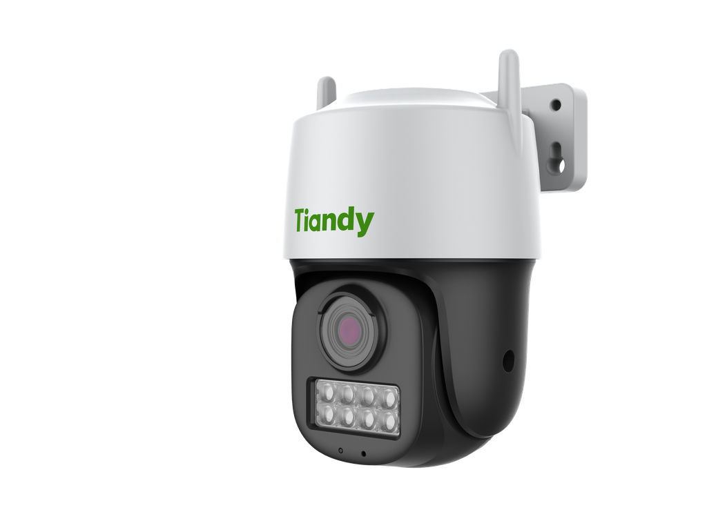 Tiandy TC-H333N Spec:I5W/C/WIFI/Eu/4mm/V4.2 - Wireless PT - 1/2.9" CMOS, F1.6 Fixed Iris,Digital WDR, ·Up to 2304x1296@25fps,IR Range: 50m,Built-in Mic/Speaker,WiFi,Support Human Detection and Tracking,DC12V±25%，European standard power adapter supply