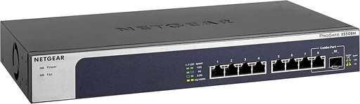 [XS508M-100EUS] Netgear XS508M-100EUS 8PT 10G/MULTI-GIG, 1 combo 10G/1G SFP+ Unmanaged SWITCH  (wall/RM)